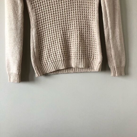 Angel Of The North Waffled Cowl Neck Sweater - Picture 7 of 10